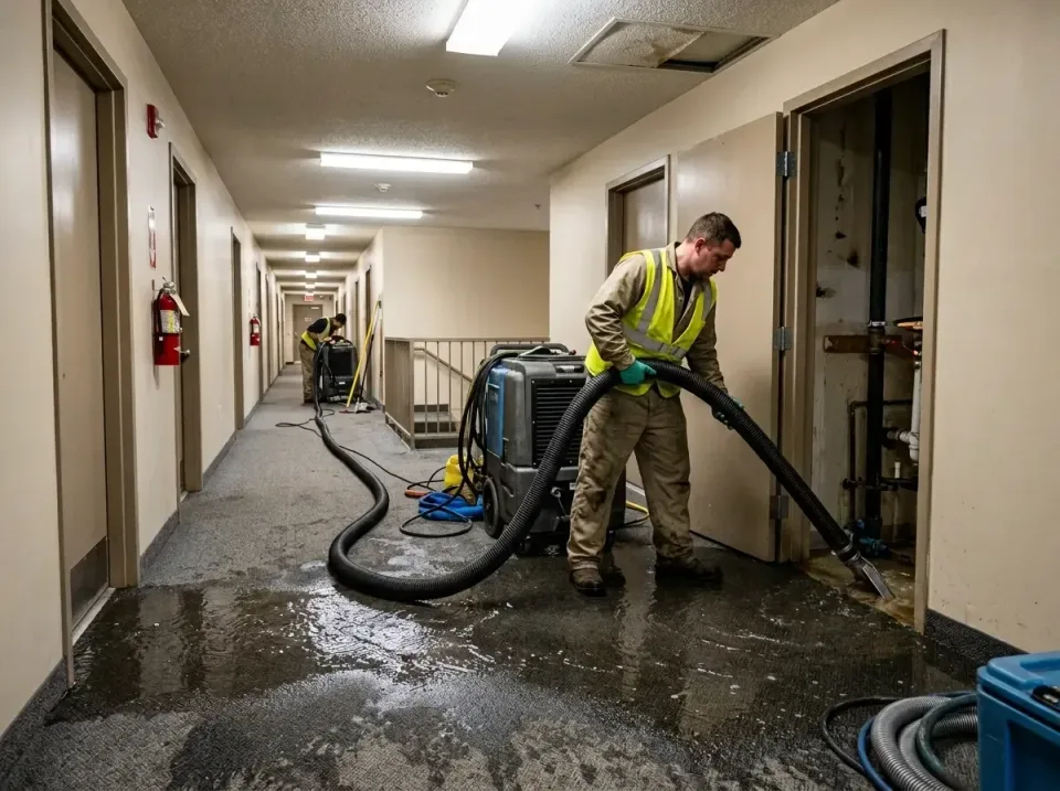 multi-unit-apartment-hallway-f-005 — frequently asked questions, Emergency Burst Pipe Water Extraction & Removal in Midwest…
